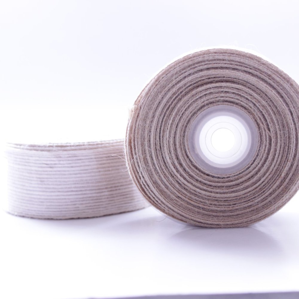 1.5" Burlap Jute Ribbon Natural or Ivory - Picture 10 of 10